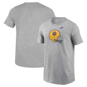 Lids Youth Nike Heather Gray LSU Tigers Helmet T-Shirt