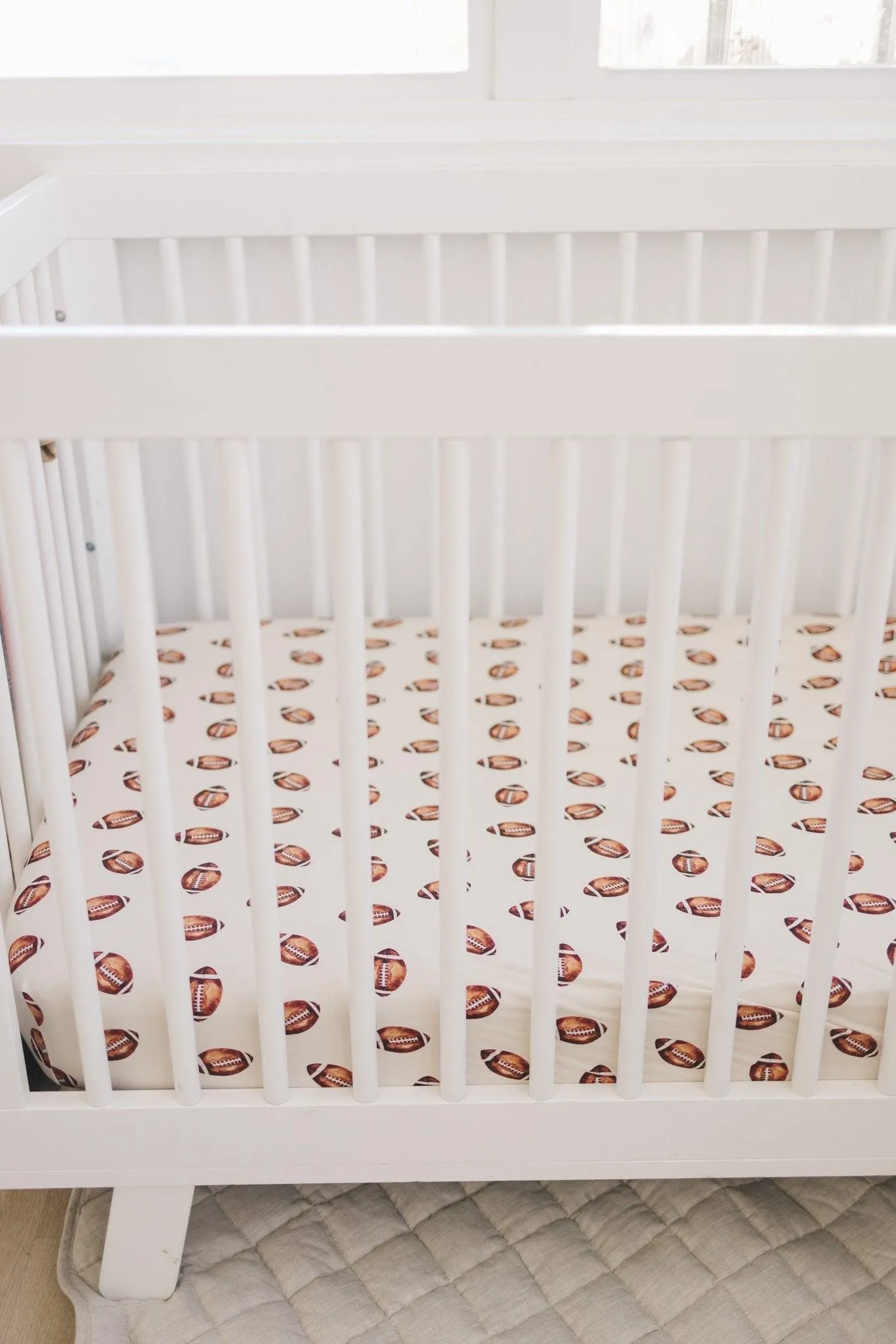 Little Joy Co. Crib Sheet - Football