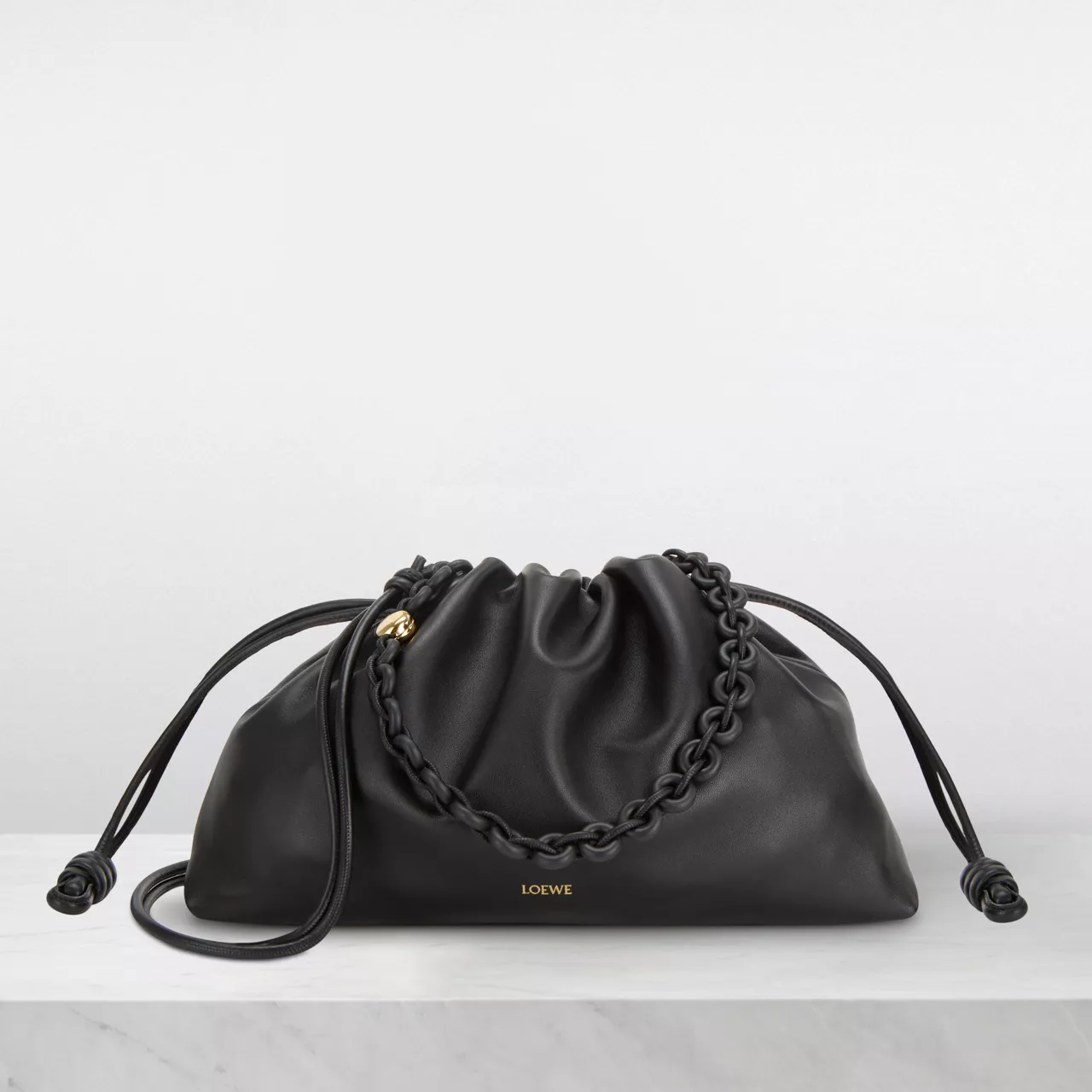 LOEWE Flamenco Large Shoulder Bag - Black