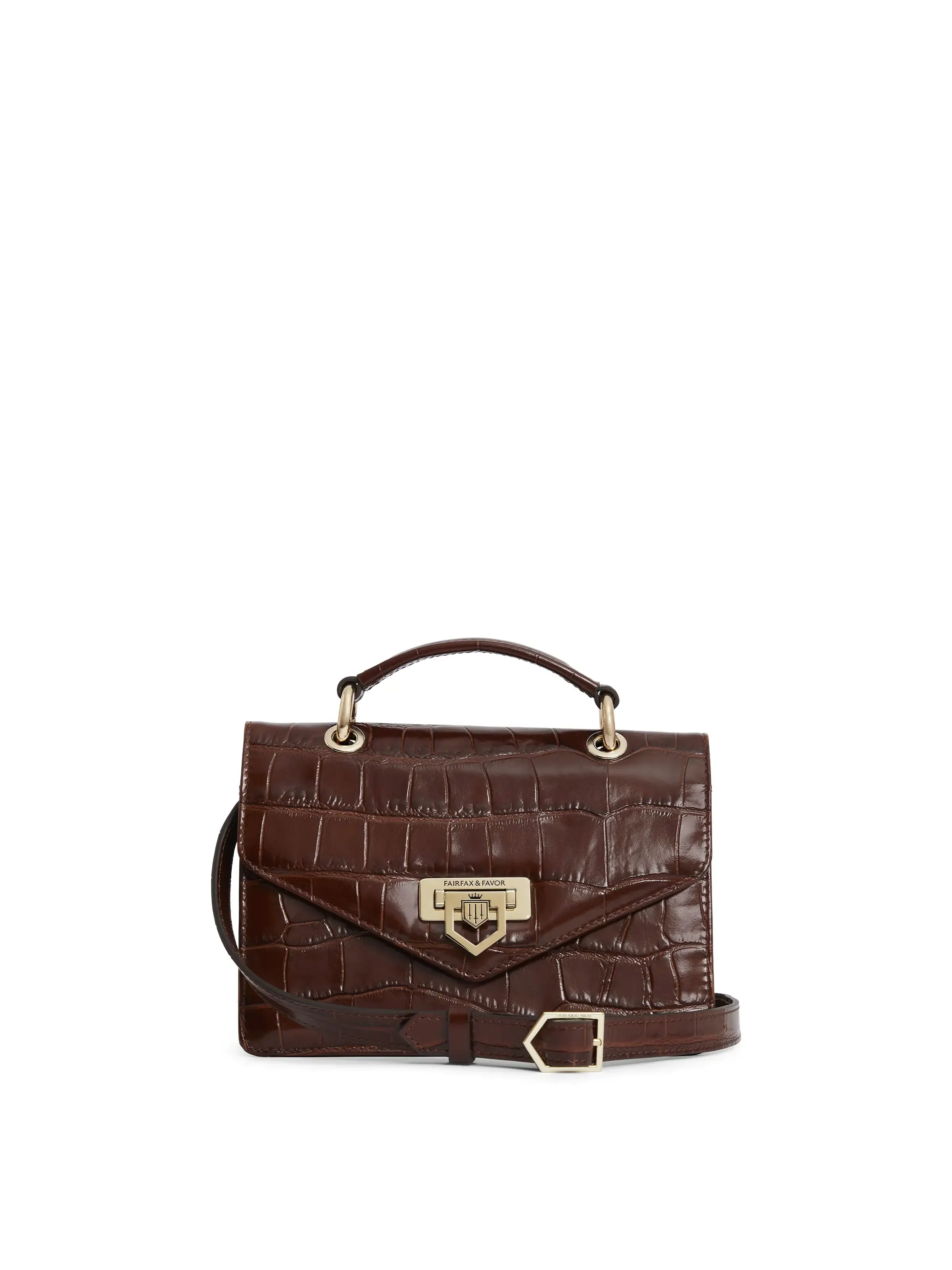 Loxley conker croc Crossbody Bag