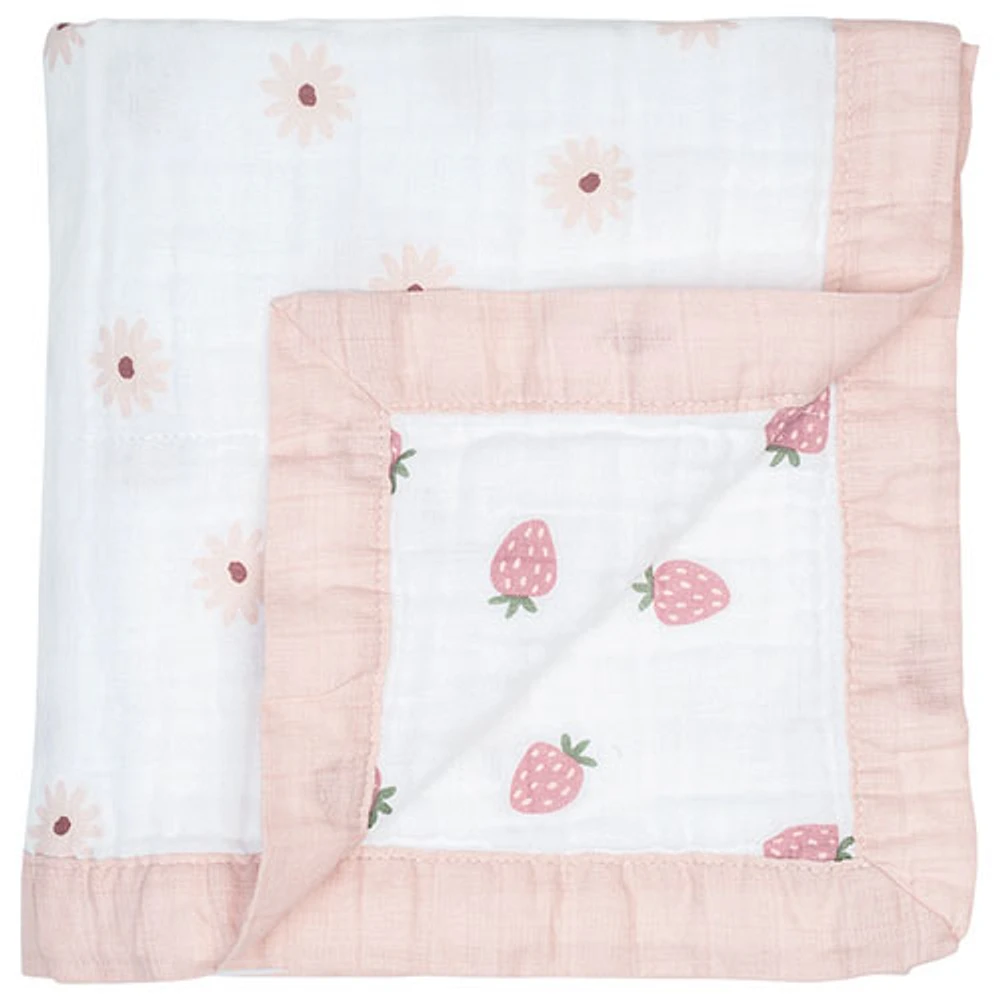 LULUJO Lulujo Reversible Muslin Blanket - 3-Ply