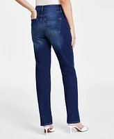 Macy's I.n.c. International Concepts Women's High-Rise Straight-Leg Jeans, Created for Macy's