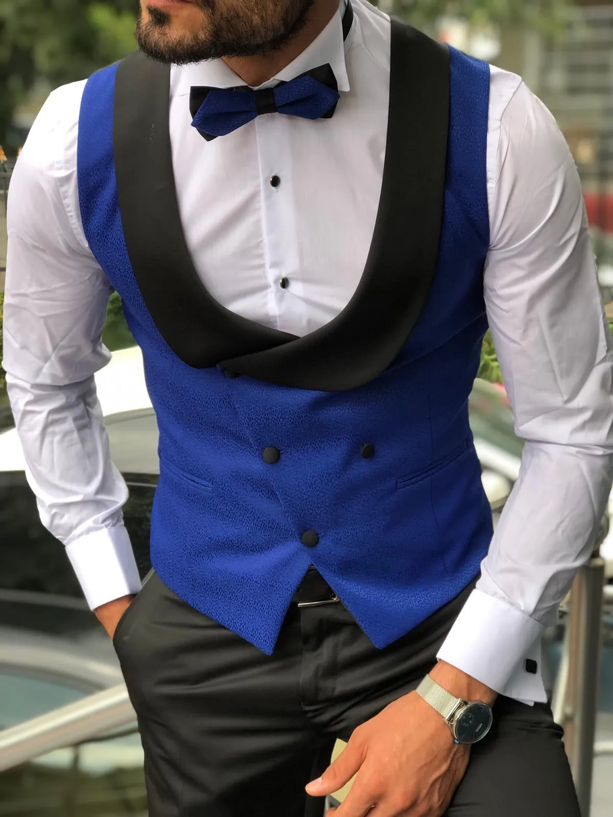 Mark Slim-Fit Tuxedo Vest Sax