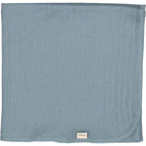 MarMar Modal Pointelle Rib Blue Dove Alida Blanket