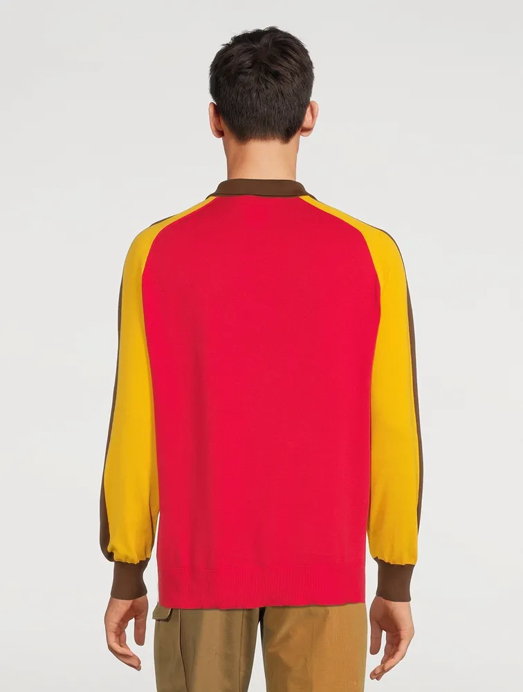 MARNI Cotton Colourblock Polo Shirt