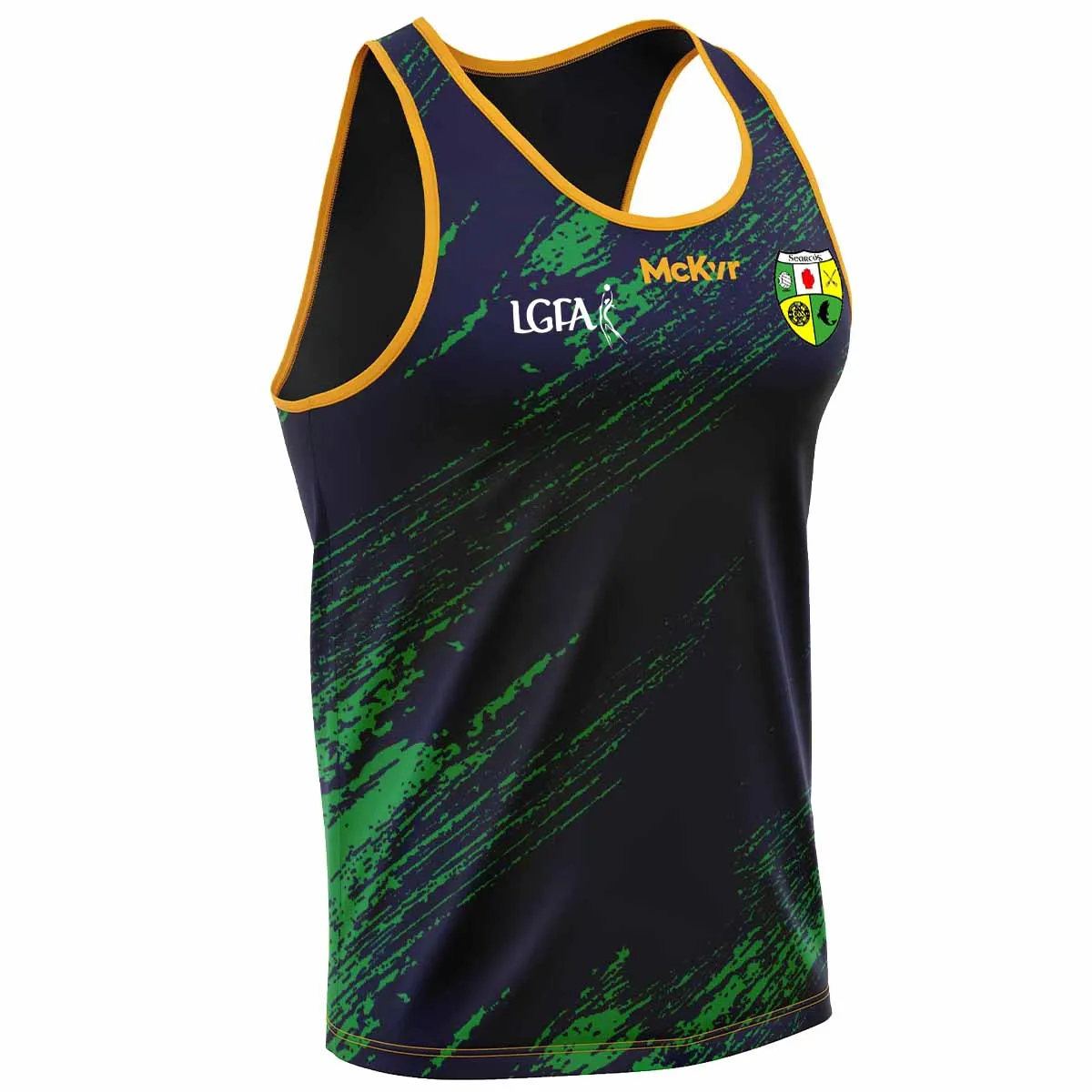 Mc Keever Shercock GFC LGFA Training Vest - Youth - Navy/Green/Amber