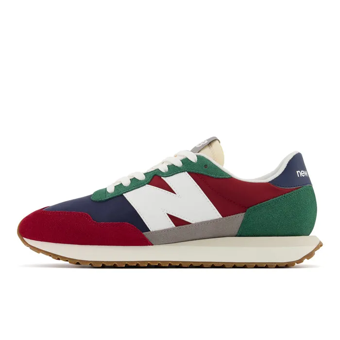 Mens New Balance 237 Nb Scarlet/Team Forest Green