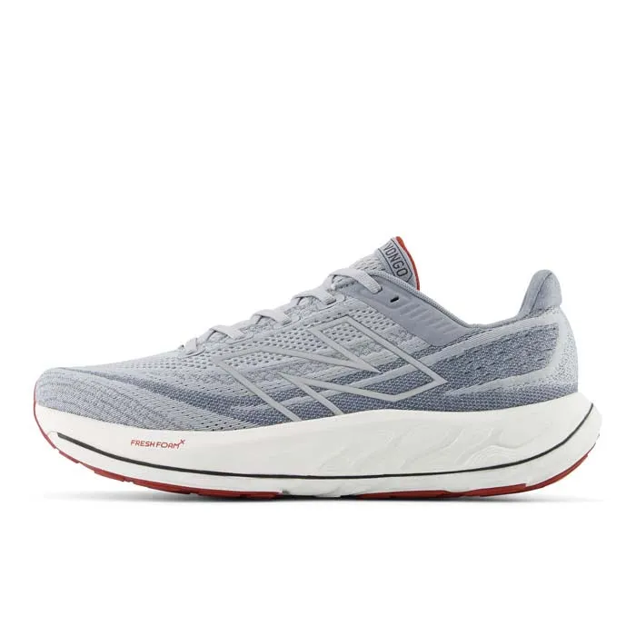 Mens New Balance Fresh Foam Vongo v6 in Aluminum Grey/Brick Red