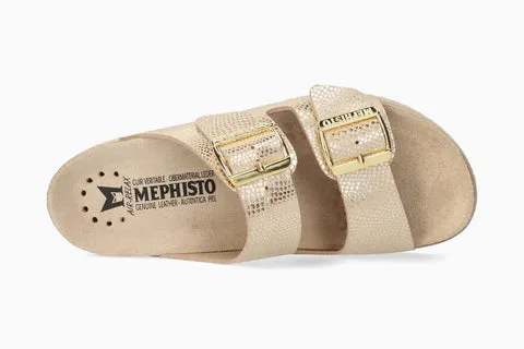 Mephisto Womens Hester Sandals - Light Sand Havana