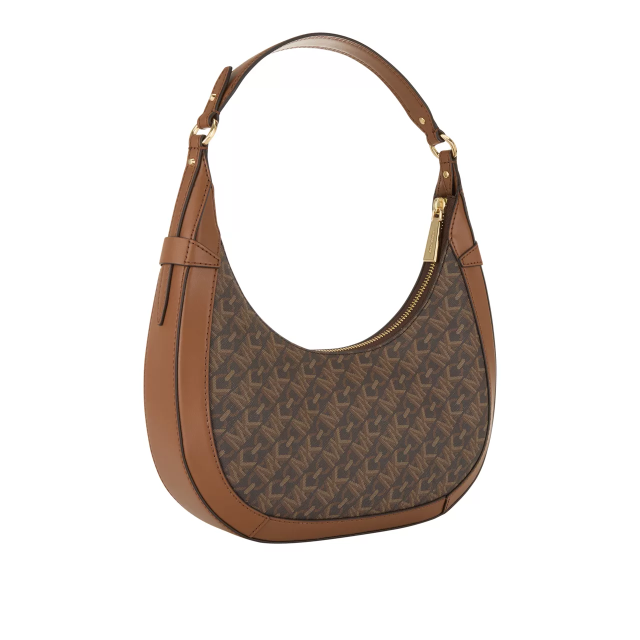 MICHAEL KORS Preston Logo Small Shoulder Bag - Brown Acorn