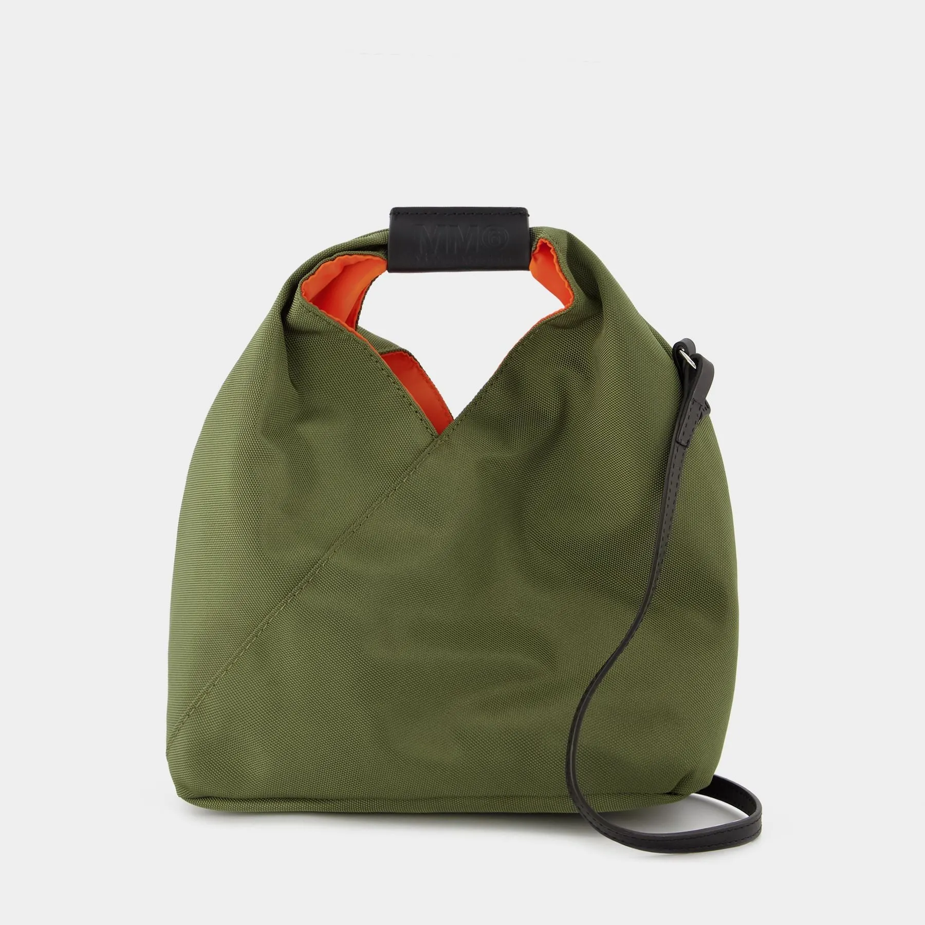 MM6 Maison Margiela  Crossbody B Bag in Khaki Leather