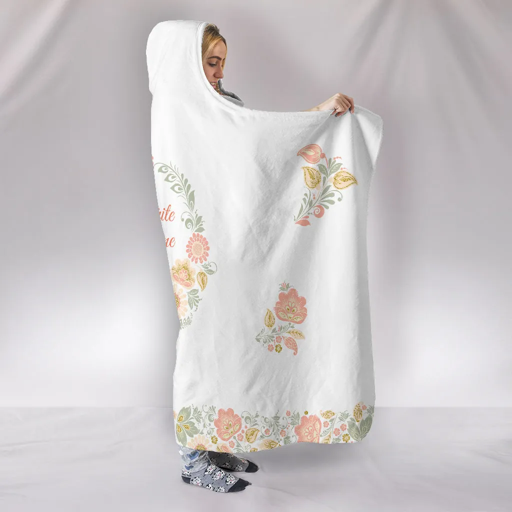 Nana Favorite People Peach Hooded Blanket