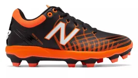 New Balance 4040v5 Adult Molded Cleats - Black/Orange/White (PL4040O5)