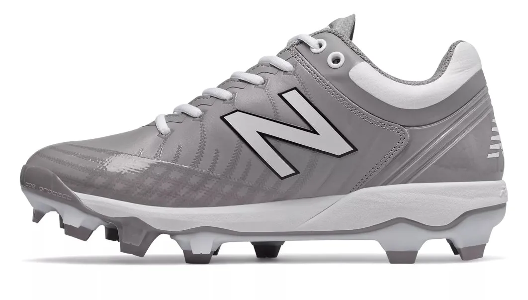 New Balance 4040v5 Adult Molded Cleats - Grey/White (PL4040G5)