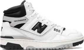 New Balance 650 White Black high-top sneakers