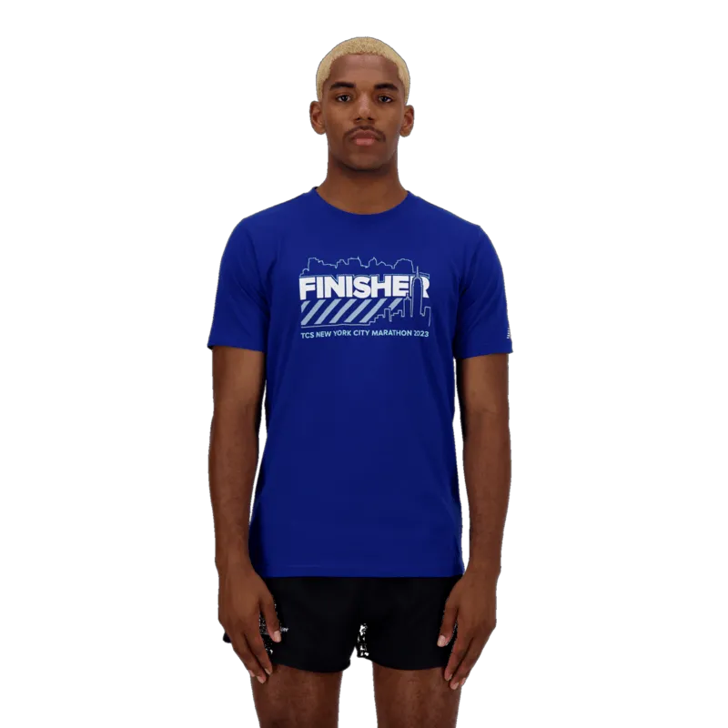 New Balance Men's NYC Marathon Finisher Graphic Royal T-Shirt