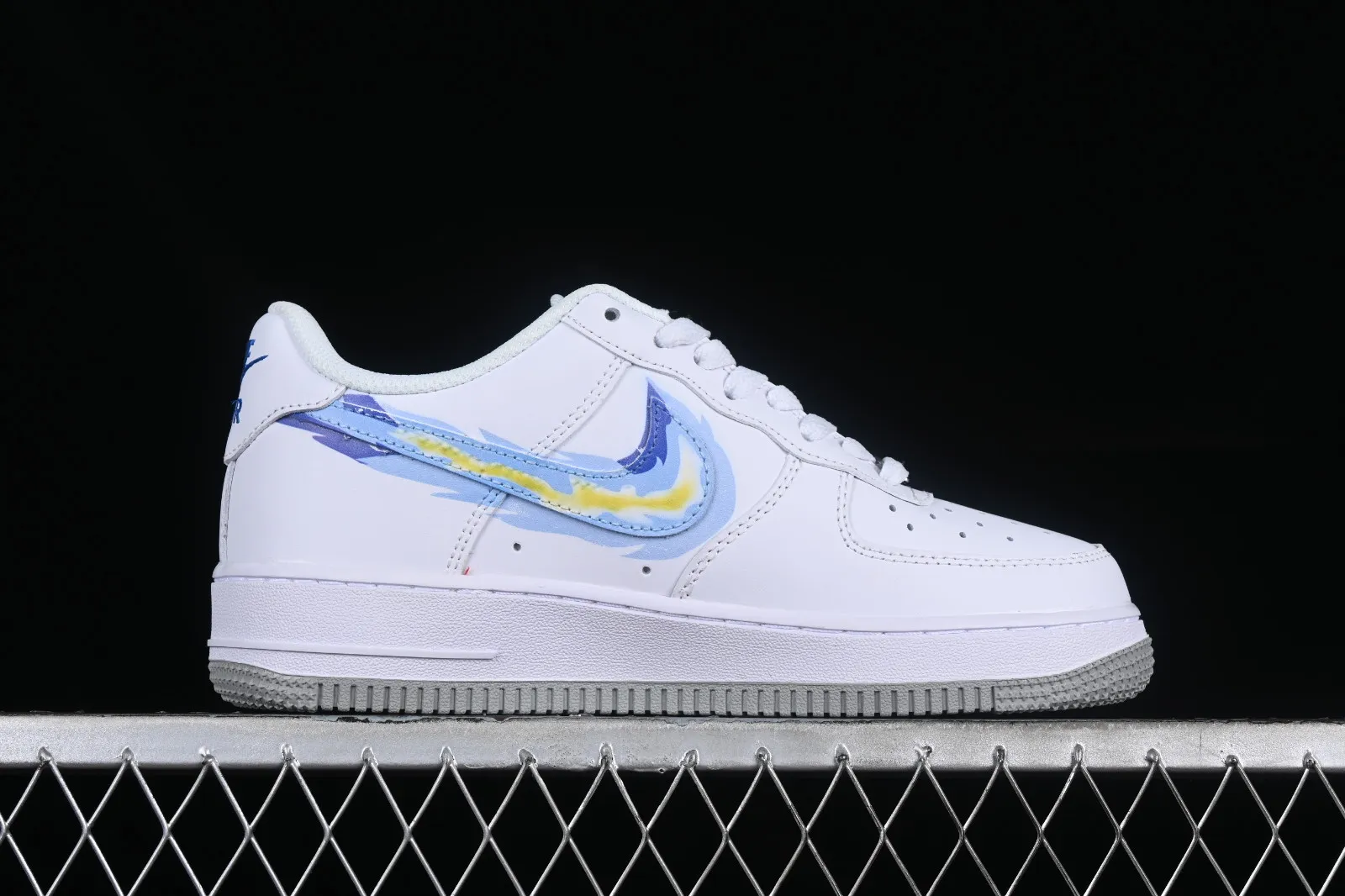 Nike Air Force 1 07 Low Bape Blue Yellow White Grey PF9055-773