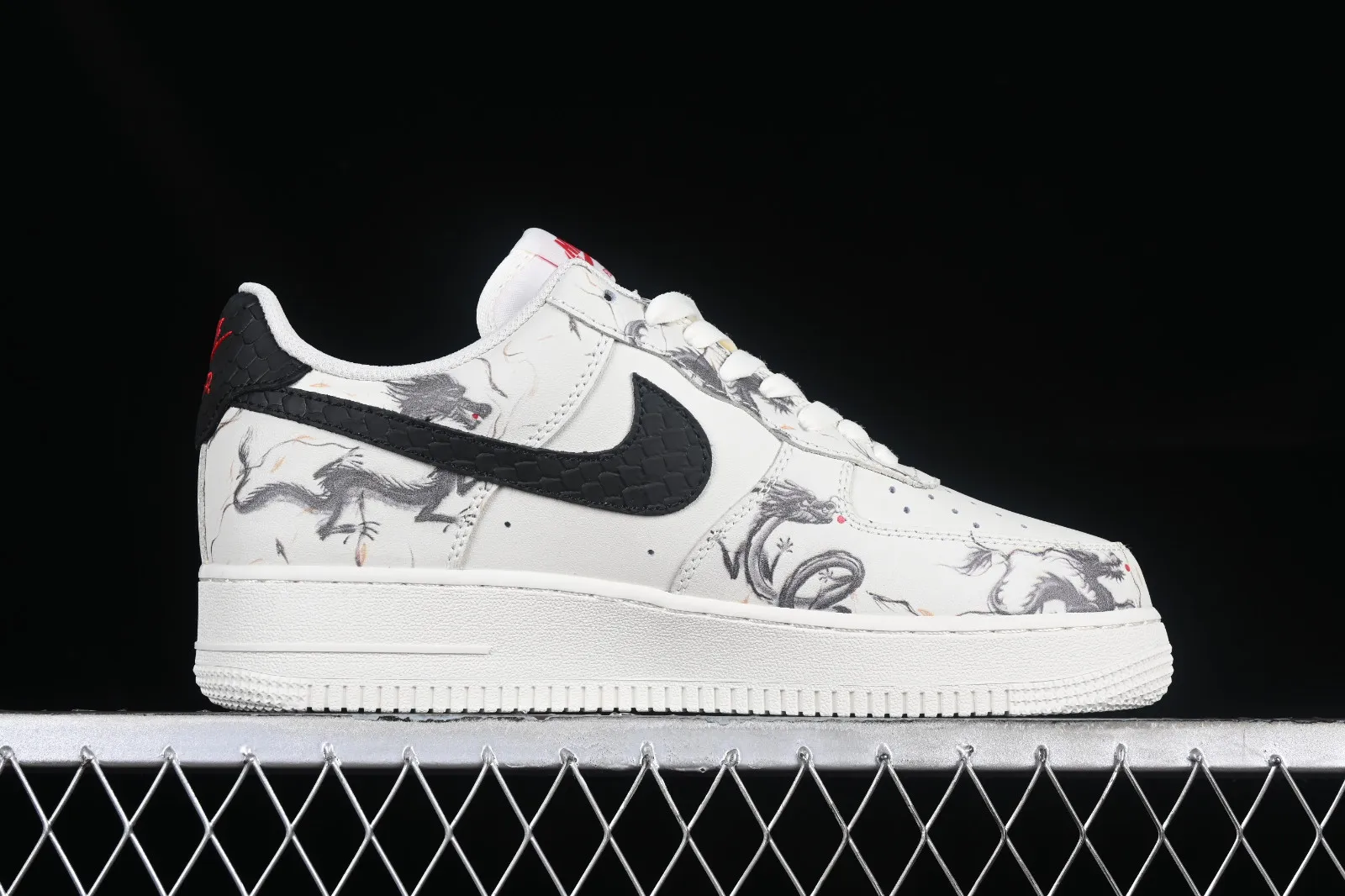 Nike Air Force 1 07 Low Dragon Off White Black Red FC2024-888