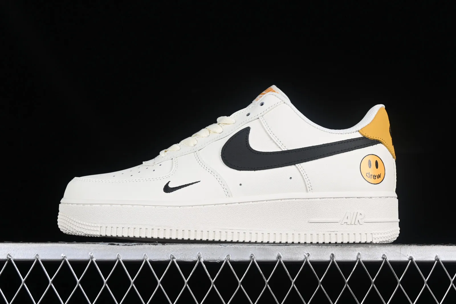 Nike Air Force 1 07 Low Drew Off White Black Yellow DW-110722