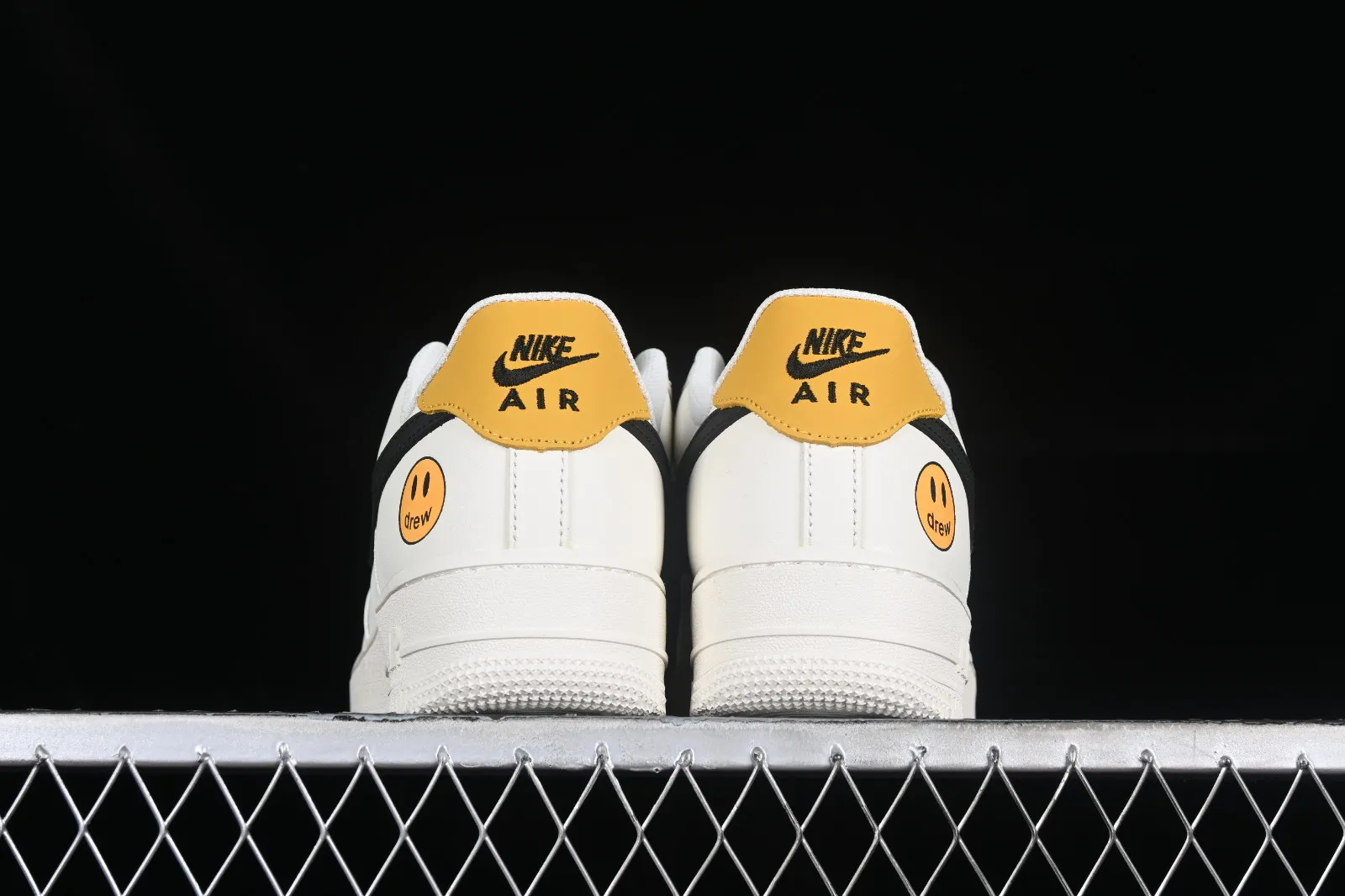 Nike Air Force 1 07 Low Drew Off White Black Yellow DW-110722