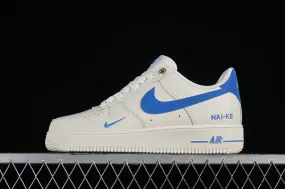 Nike Air Force 1 07 Low Off White Blue Gold NK0621-111