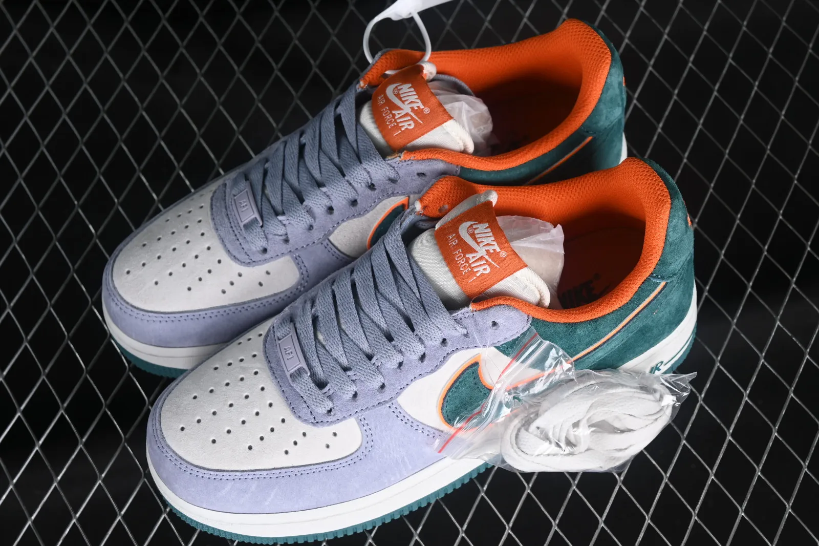 Nike Air Force 1 07 Low Suede Green Orange Blue LF8989-888