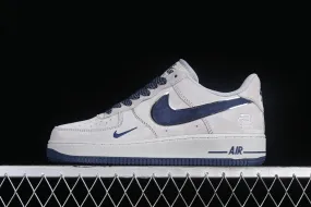 Nike Air Force 1 07 Low Suede Grey Dark Blue WW5021-626