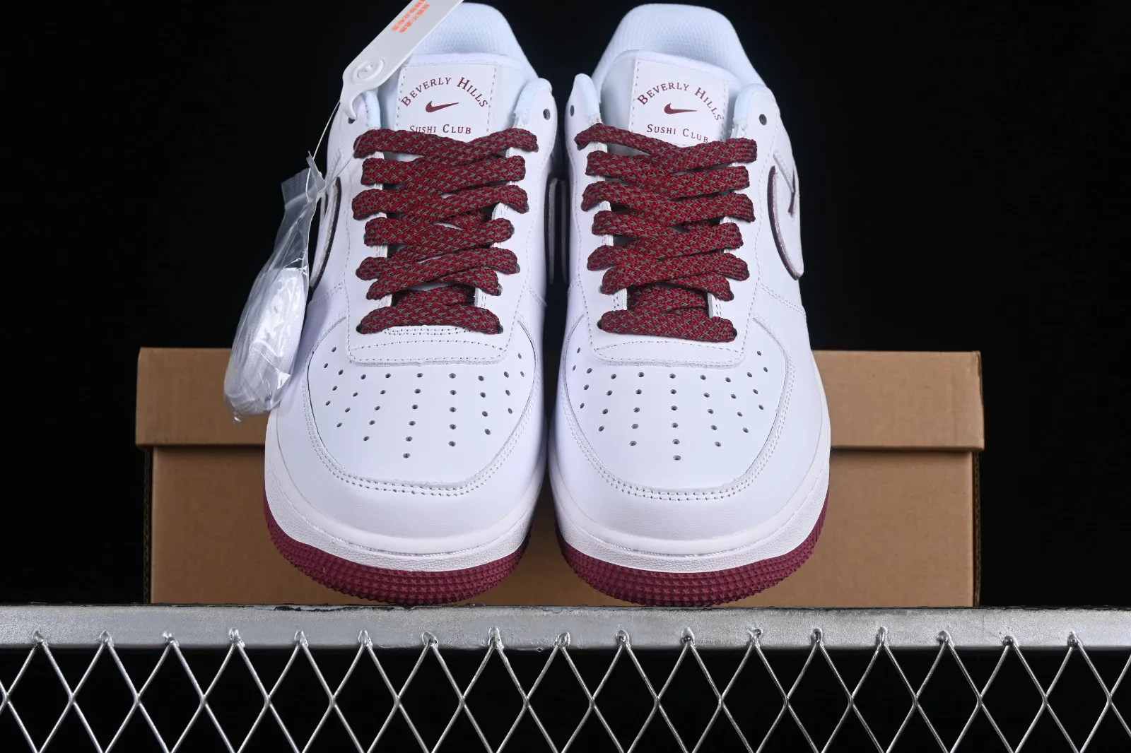 Nike Air Force 1 07 Low Sushi Club White Dark Red NS0517-005