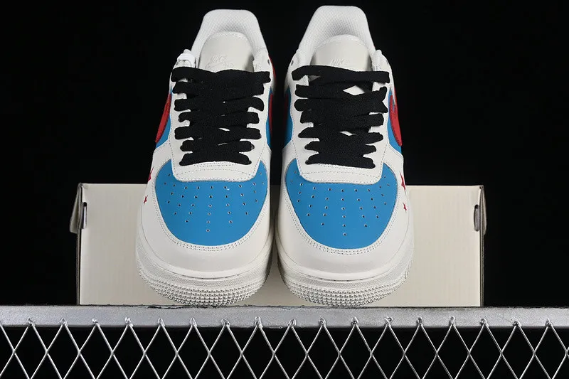 Nike Air Force 1 07 Low White Red Blue Black DM0211-002