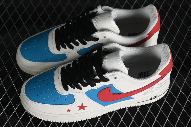 Nike Air Force 1 07 Low White Red Blue Black DM0211-002