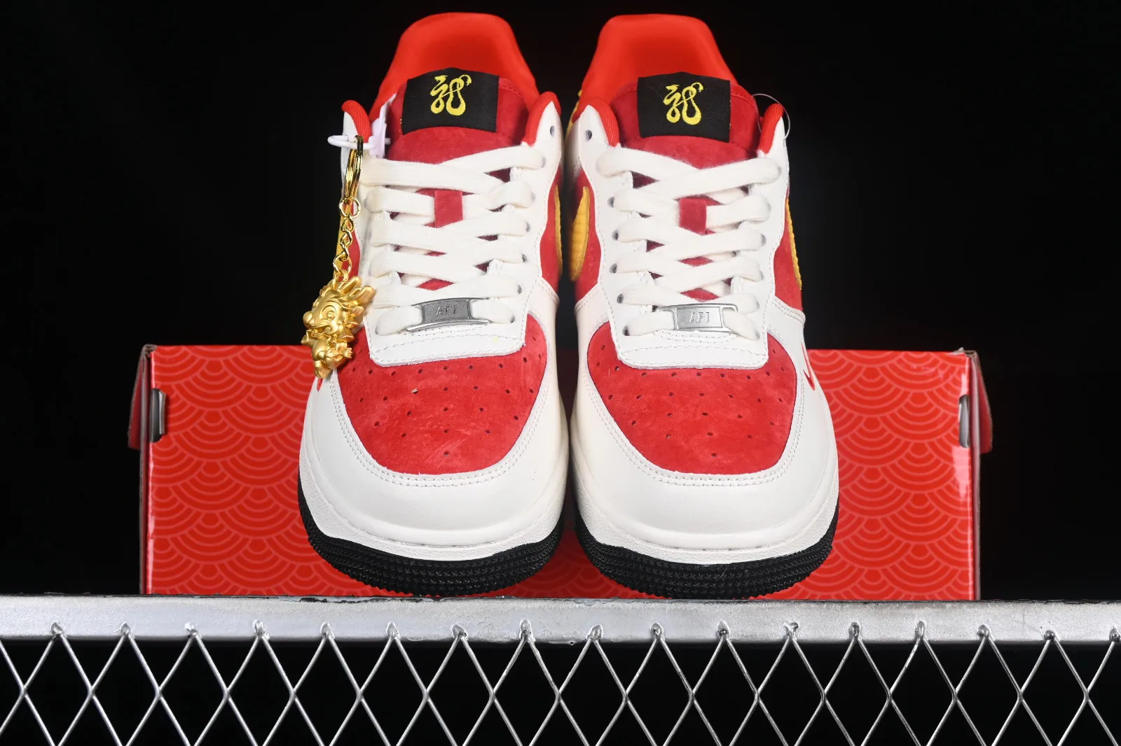 Nike Air Force 1 07 Low Year of the Dragon White Red Gold Black LX1988-001