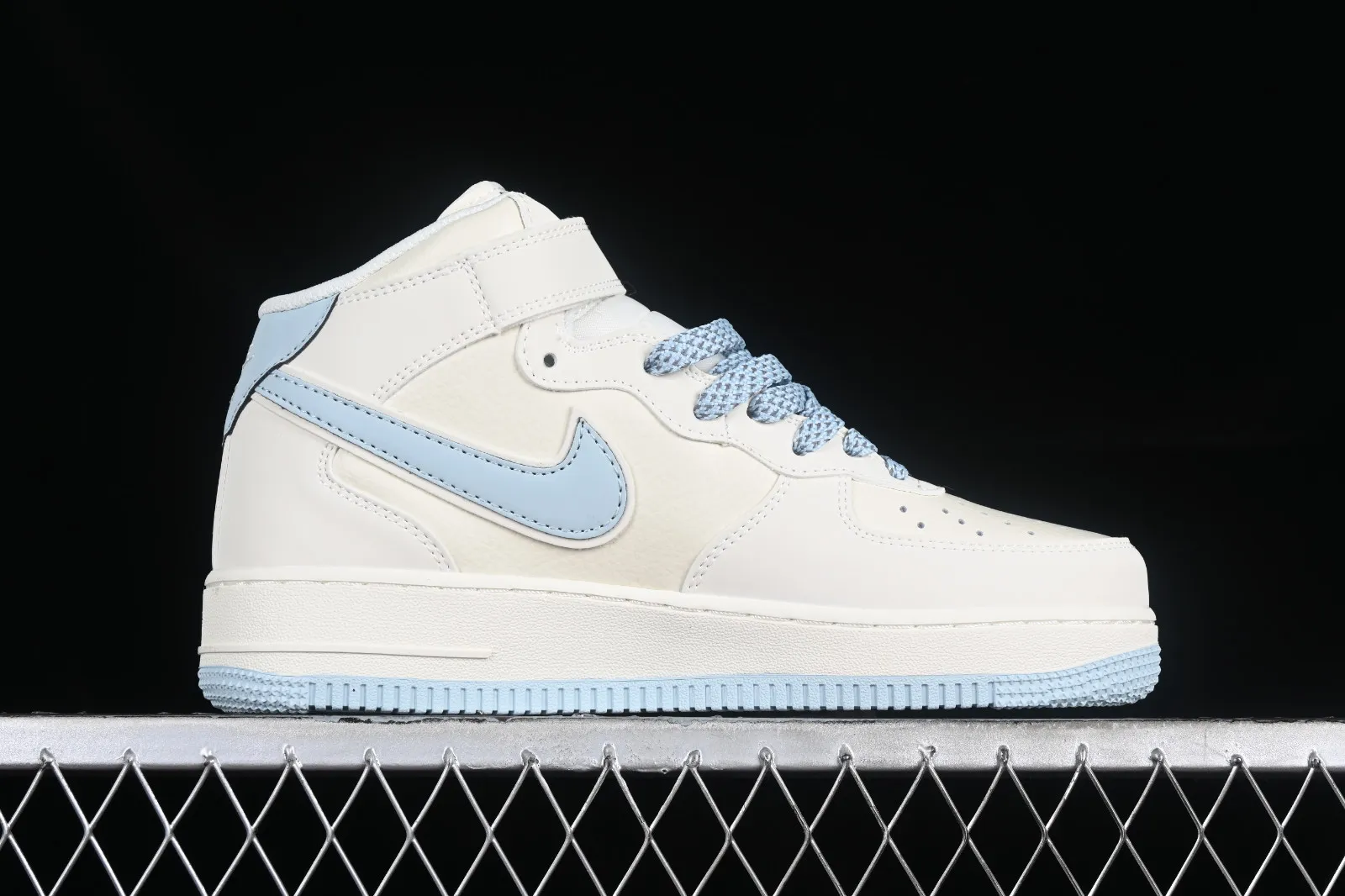 Nike Air Force 1 07 Mid Off White Light Blue SH0235-555