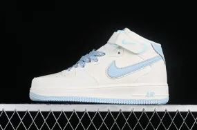 Nike Air Force 1 07 Mid Off White Light Blue SH0235-555