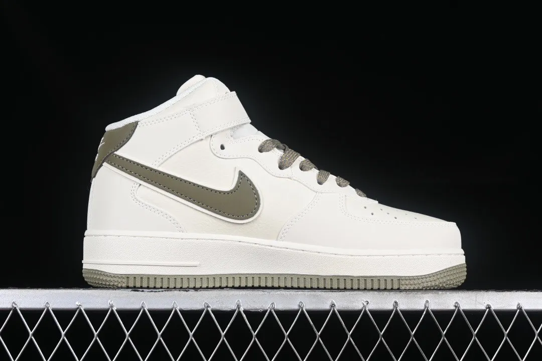 Nike Air Force 1 07 Mid Off White Olive Green SH0235-577