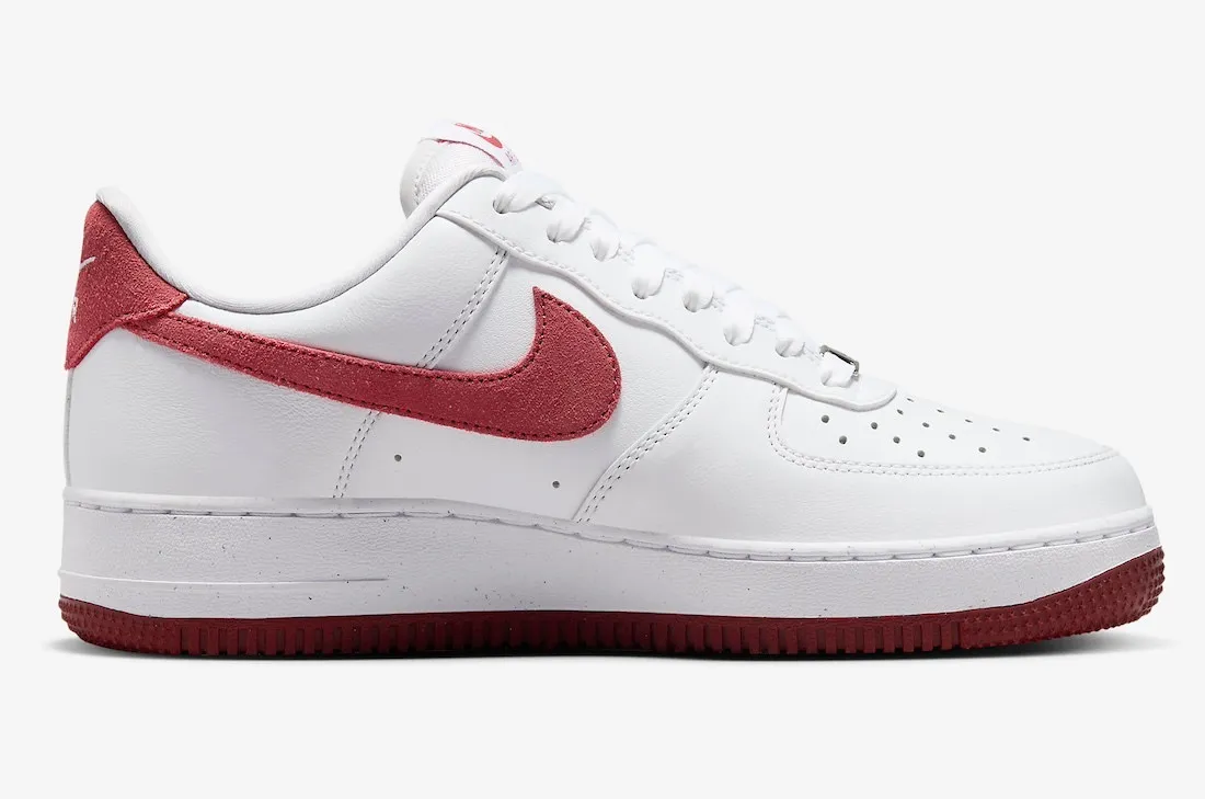 Nike Air Force 1 07 Valentines Day 2024 White Team Red Dragon Red FQ7626-100