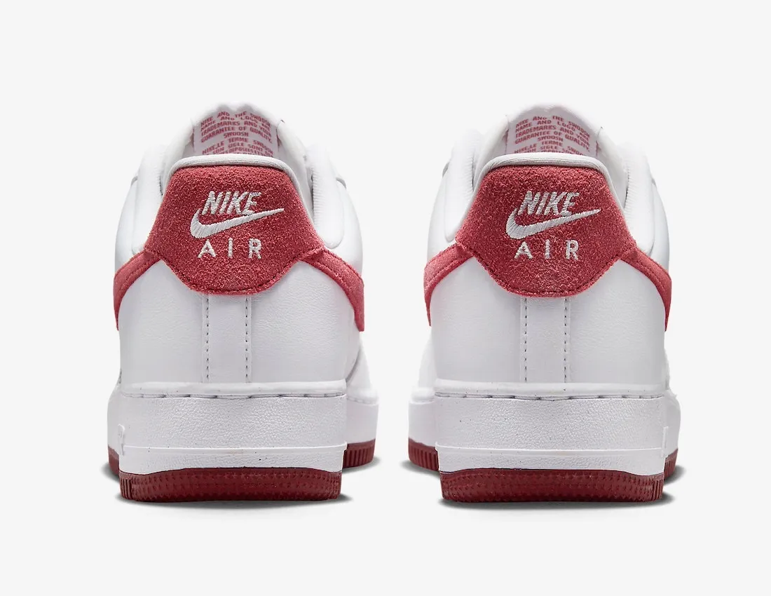 Nike Air Force 1 07 Valentines Day 2024 White Team Red Dragon Red FQ7626-100