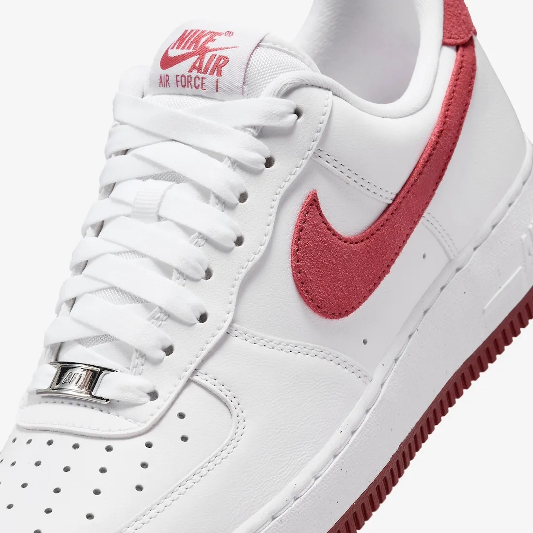 Nike Air Force 1 07 Valentines Day 2024 White Team Red Dragon Red FQ7626-100