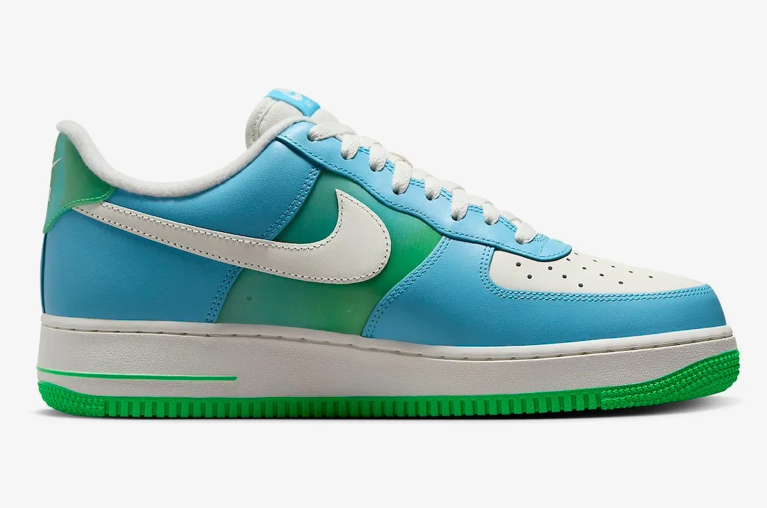 Nike Air Force 1 Low Aquarius Blue Sail Green Shock Vapor Green FZ4032-407