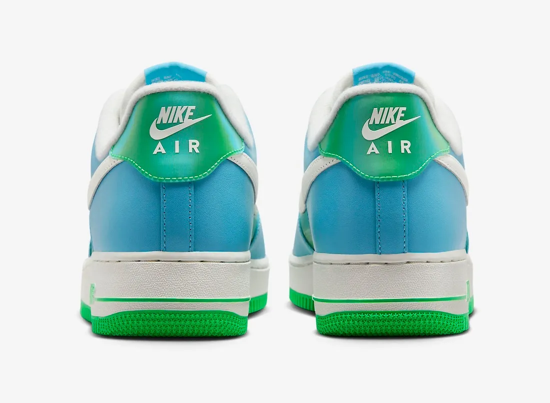 Nike Air Force 1 Low Aquarius Blue Sail Green Shock Vapor Green FZ4032-407