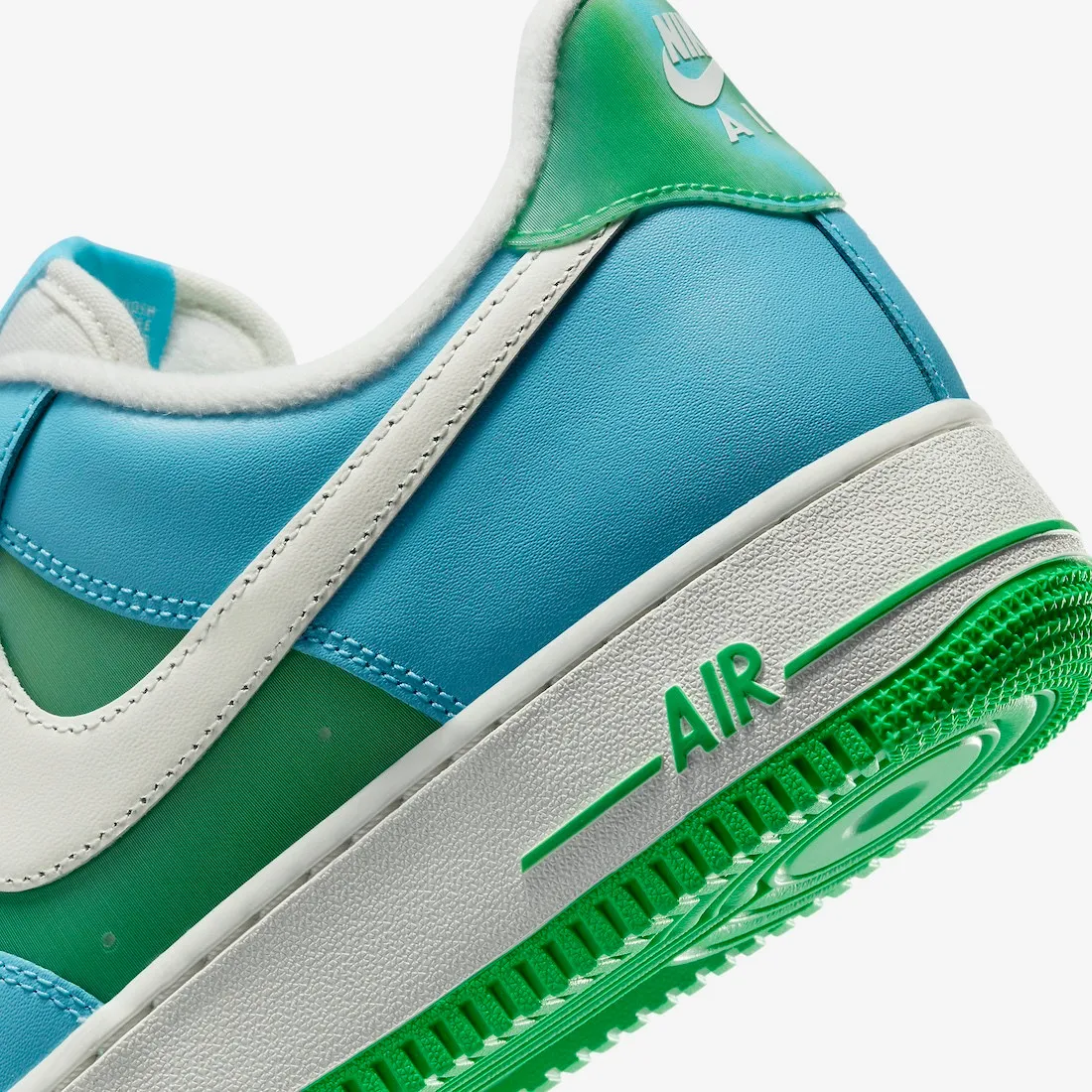 Nike Air Force 1 Low Aquarius Blue Sail Green Shock Vapor Green FZ4032-407