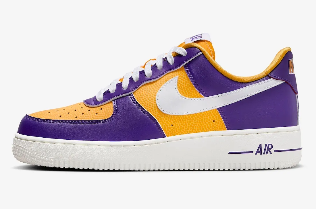 Nike Air Force 1 Low Be True To Her School LSU Court Purple White University Gold Sail FJ1408-500