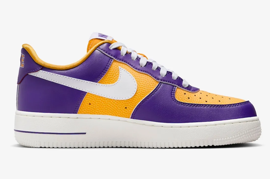 Nike Air Force 1 Low Be True To Her School LSU Court Purple White University Gold Sail FJ1408-500