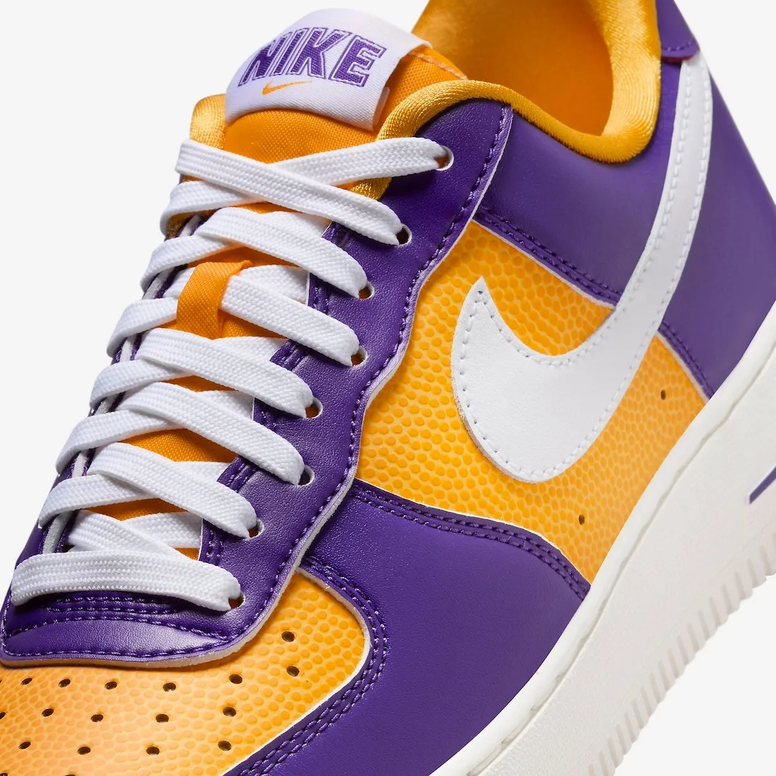 Nike Air Force 1 Low Be True To Her School LSU Court Purple White University Gold Sail FJ1408-500