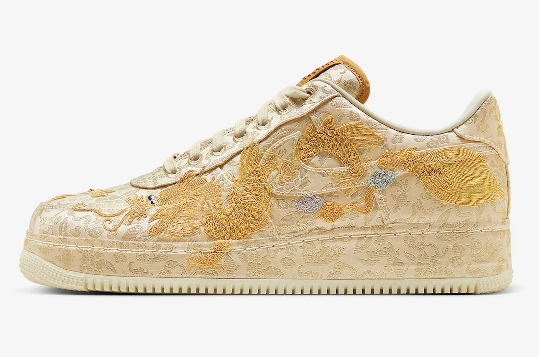 Nike Air Force 1 Low CNY Year of the Dragon Metallic Gold Lilac HJ4285-777