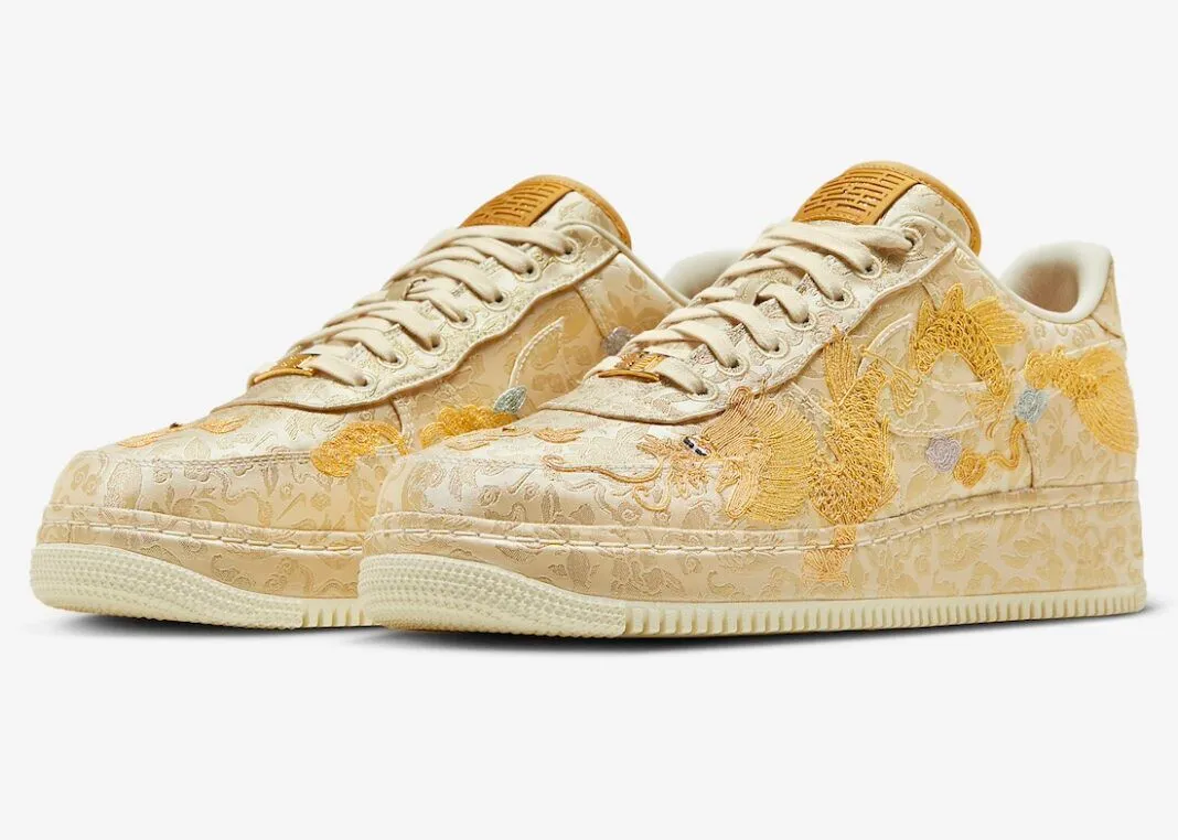 Nike Air Force 1 Low CNY Year of the Dragon Metallic Gold Lilac HJ4285-777