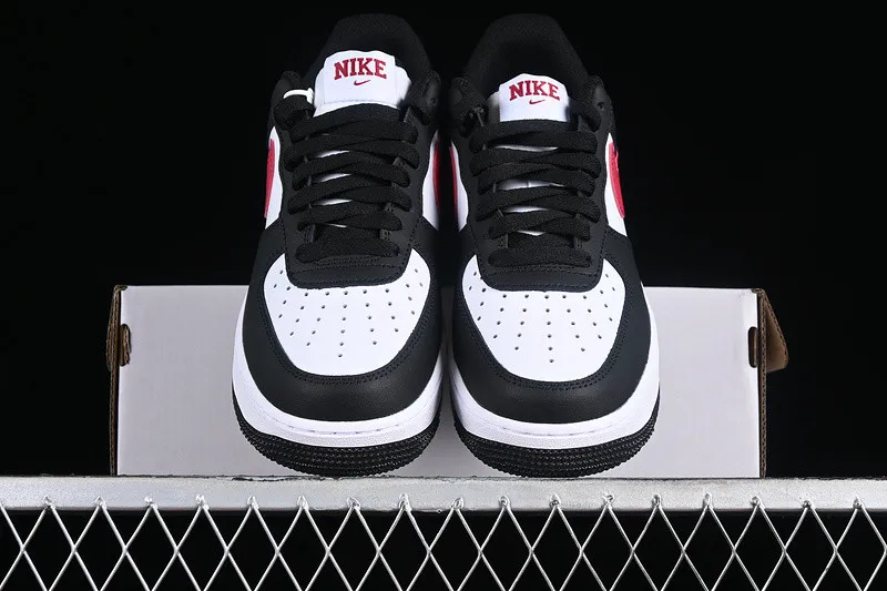 Nike Air Force 1 Low GS Black White Dark Team Red FZ4351-001