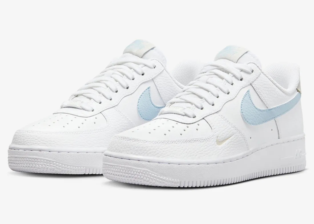 Nike Air Force 1 Low White Light Armory Blue Light Bone HF0022-100