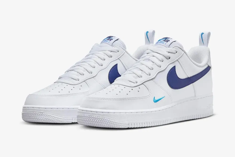 Nike Air Force 1 Low White Light Photo Blue Deep Royal Blue HF3836-100