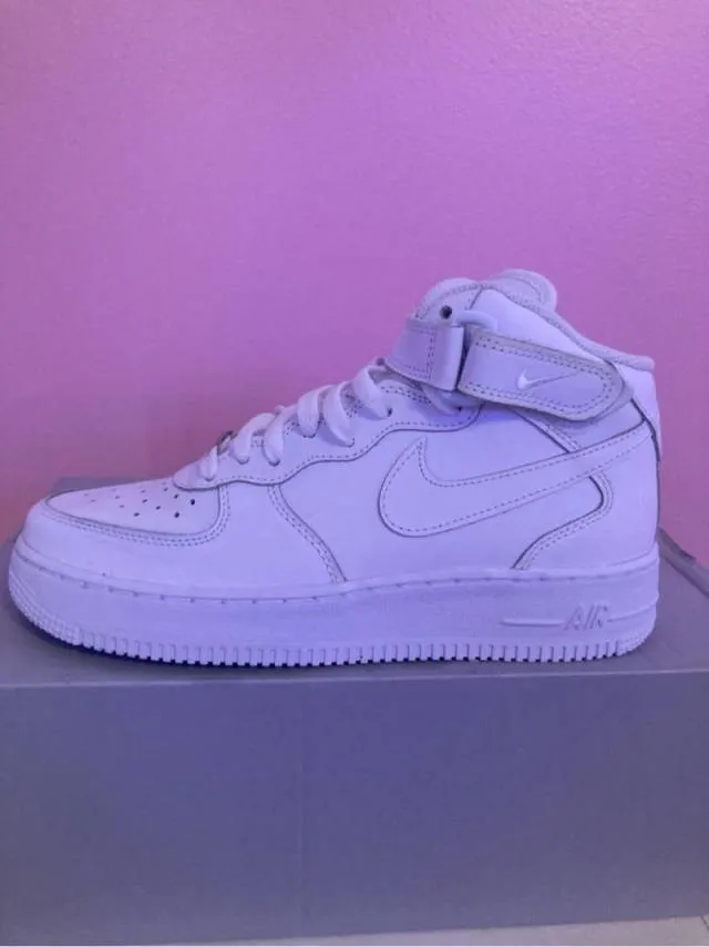 Nike Air Force 1 Mid GS Triple White