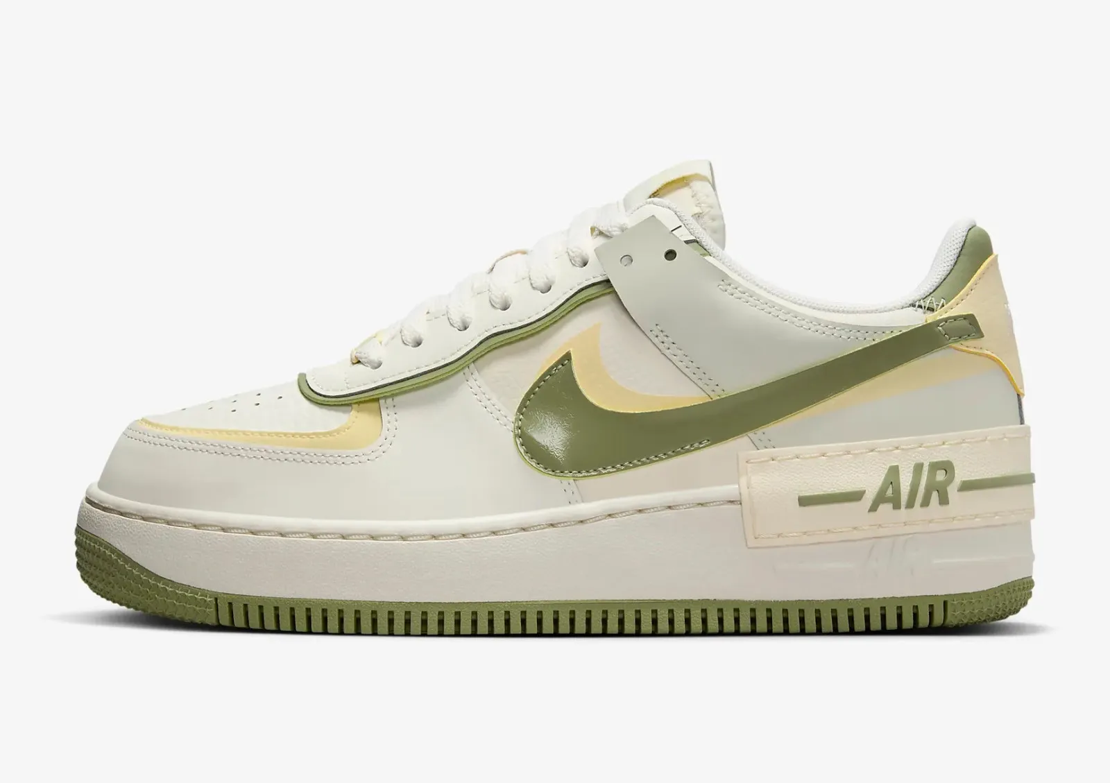 Nike Air Force 1 Shadow Sail Alabaster Pale Ivory Oil Green FN6335-101